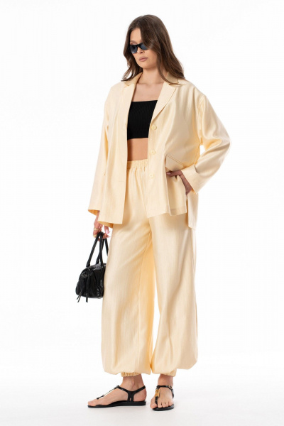 Брюки SILVERSPICE S-3527 желтый - фото 2