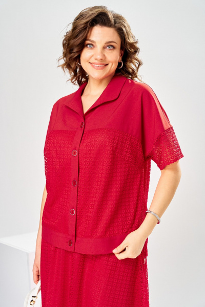 Жакет, юбка Romanovich Style 2-2904 красный - фото 5