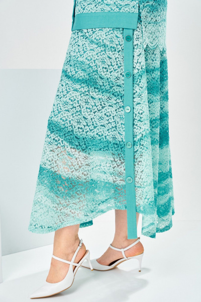 Жакет, юбка Romanovich Style 2-2904 бирюзовый - фото 8