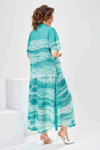 Жакет, юбка Romanovich Style 2-2904 бирюзовый - фото 6