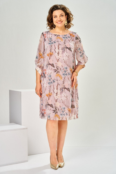 Платье Romanovich Style 1-2792 пудровый - фото 3