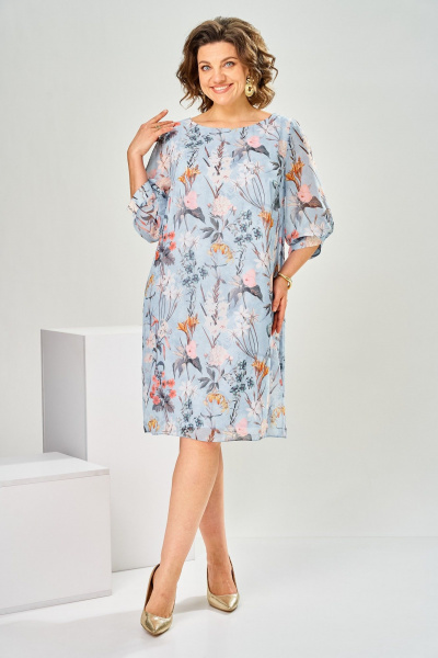 Платье Romanovich Style 1-2792 голубой_нов - фото 7