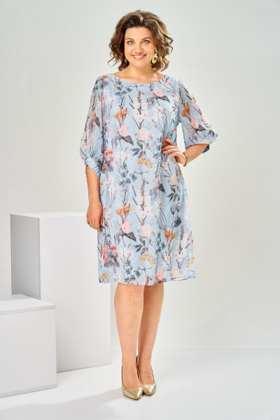 Платье Romanovich Style 1-2792 голубой_нов - фото 4