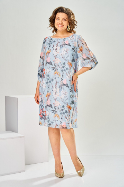 Платье Romanovich Style 1-2792 голубой_нов - фото 1