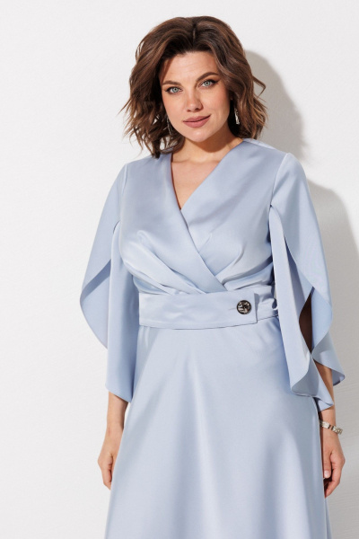 Платье ANASTASIA MAK 1309 голубой - фото 5