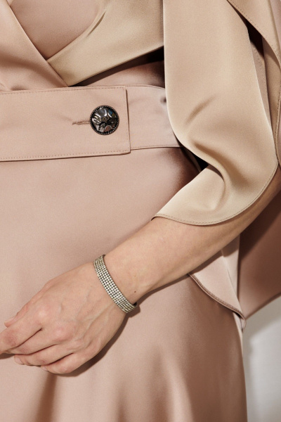 Платье ANASTASIA MAK 1309 песочный - фото 9