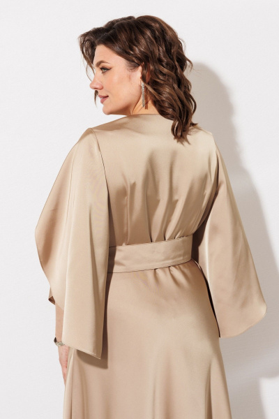 Платье ANASTASIA MAK 1309 песочный - фото 7
