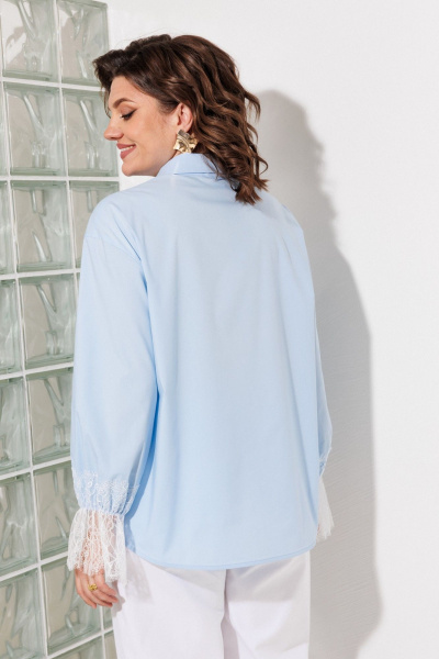 Блуза ANASTASIA MAK 1352 голубой - фото 9