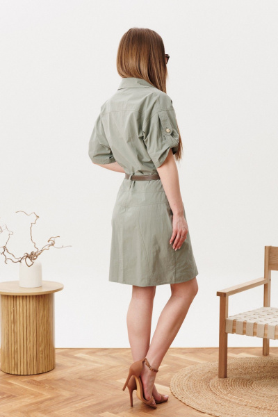 Платье Диомант 2176 олива - фото 11