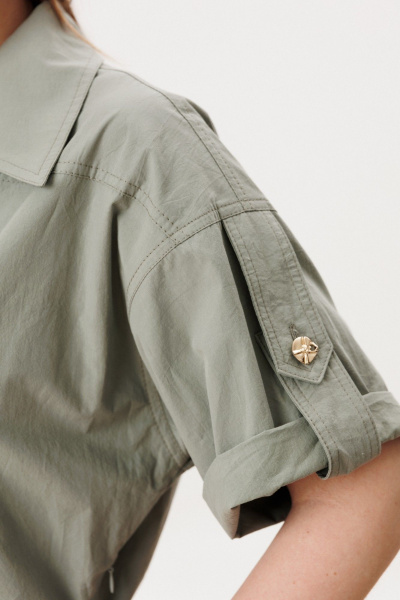 Платье Диомант 2176 олива - фото 3