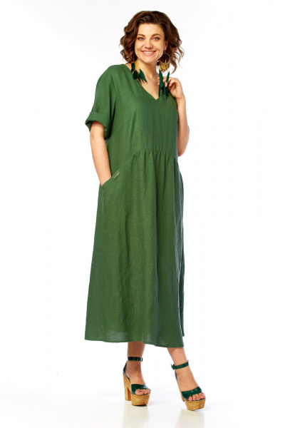 Платье Диомант 2172 зеленый - фото 2