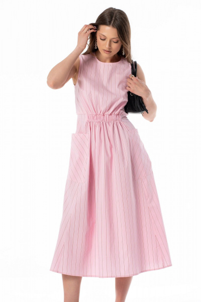 Платье SILVERSPICE S-5645 розовый - фото 6