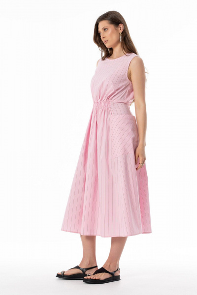 Платье SILVERSPICE S-5645 розовый - фото 4