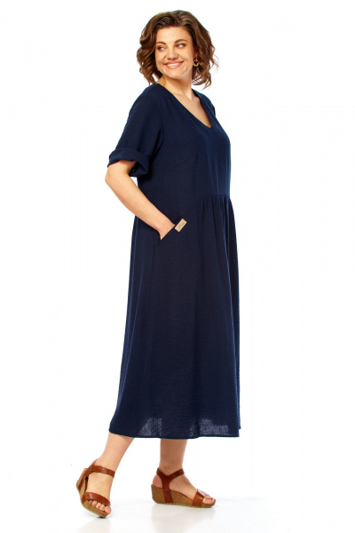 Платье Диомант 2182 синий - фото 8