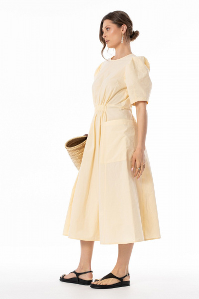 Платье SILVERSPICE S-5644 желтый - фото 3