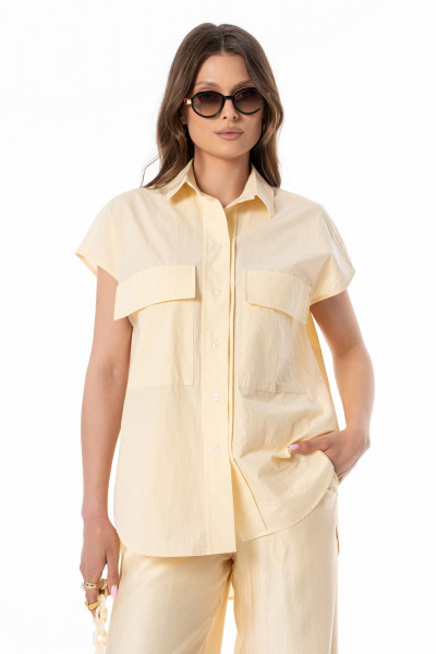 Блуза SILVERSPICE S-7639 желтый - фото 5