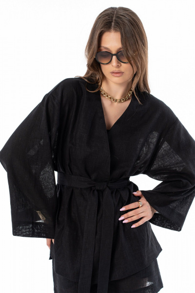 Блуза, шорты SILVERSPICE S-8669 черный - фото 7