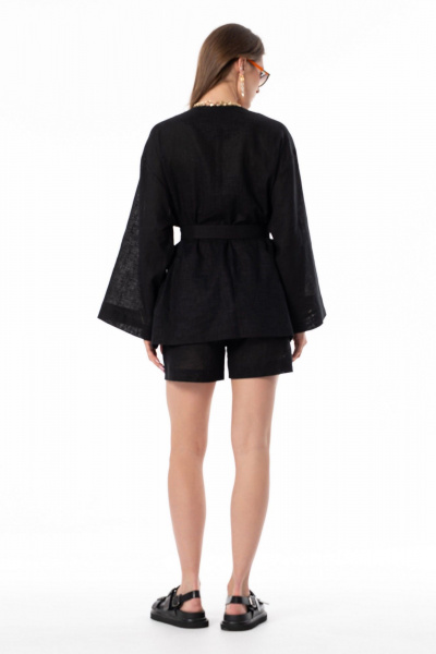 Блуза, шорты SILVERSPICE S-8669 черный - фото 5