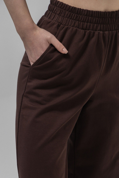 Блуза, брюки Romgil РП0135-ХЛ4 шоколадный - фото 5