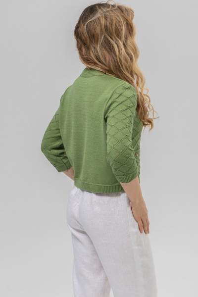 Жакет Romgil РВ0162-ХЛ4 зеленая_оливка - фото 2