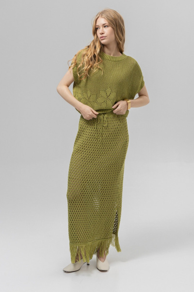 Джемпер Romgil РВ0392-ХЛ4 лайм - фото 4