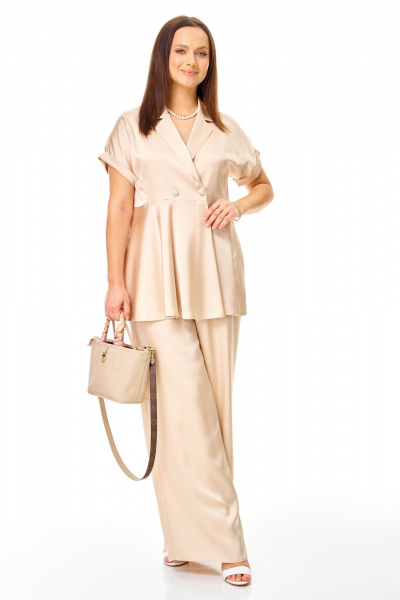 Блуза, брюки T&N 7748 карамельный - фото 5