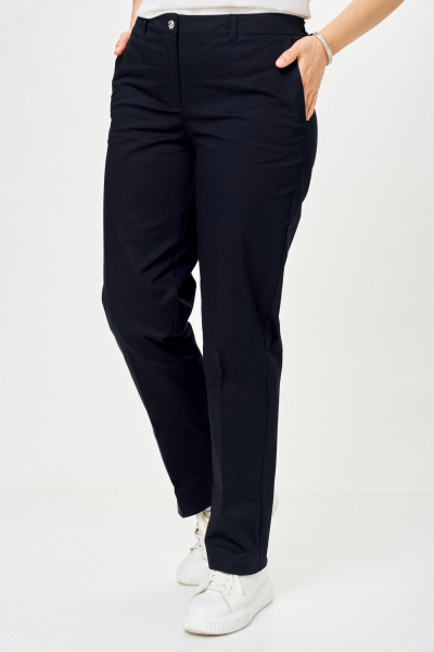 Брюки, жакет БелЭльСтиль 762-3_23_22+609 синий_полоска - фото 9