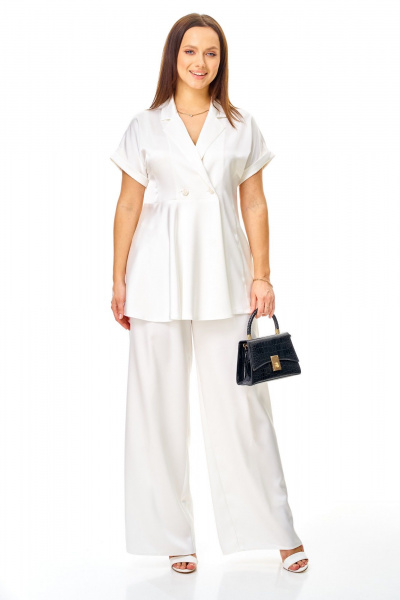 Блуза, брюки T&N 7748 молочный - фото 6