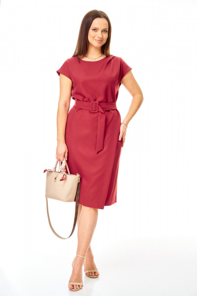 Платье T&N 7751 вишня - фото 5
