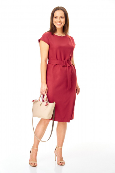 Платье T&N 7751 вишня - фото 4