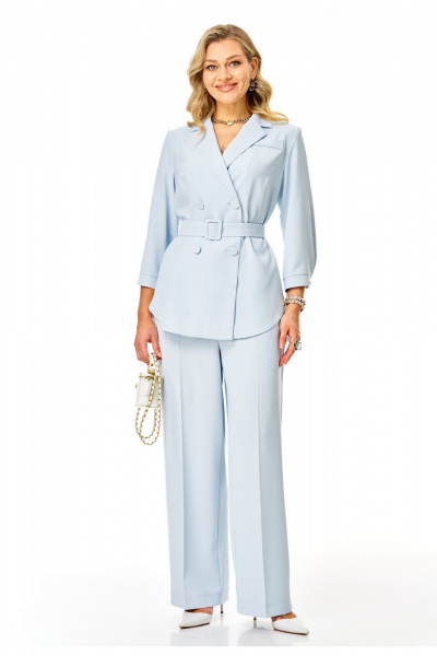 Брюки, жакет Твой имидж 2404 небесно-голубой - фото 1