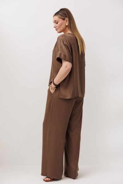 Блуза, брюки Fantazia Mod 5419  шоколадный - фото 9