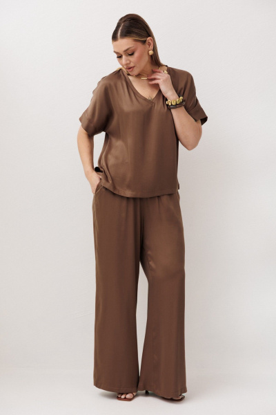 Блуза, брюки Fantazia Mod 5419  шоколадный - фото 8