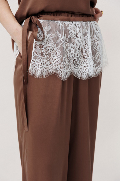 Блуза, брюки Fantazia Mod 5419  шоколадный - фото 6