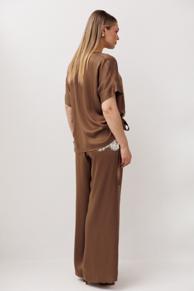 Блуза, брюки Fantazia Mod 5419  шоколадный - фото 4