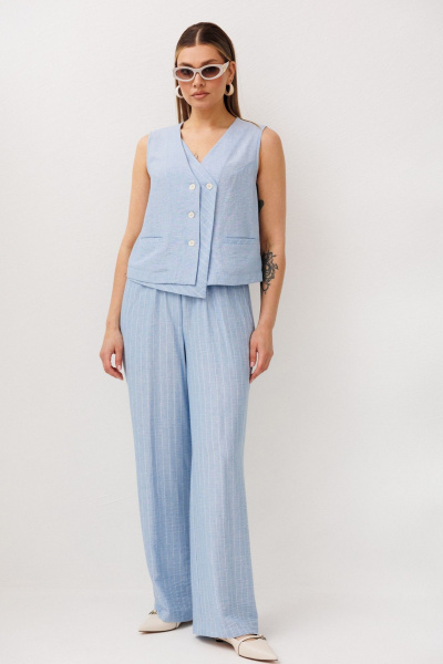 Брюки, жилет Fantazia Mod 5412 голубой - фото 7