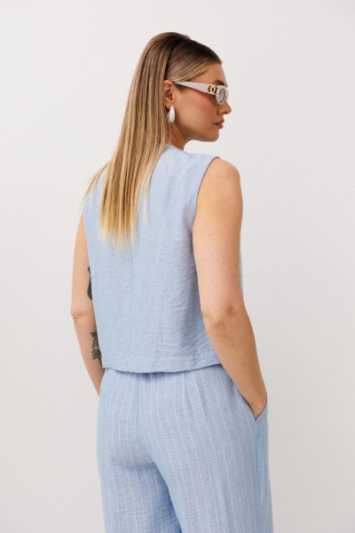 Брюки, жилет Fantazia Mod 5412 голубой - фото 6