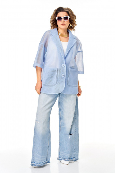 Жакет Anastasia м-1349.1 голубой - фото 6