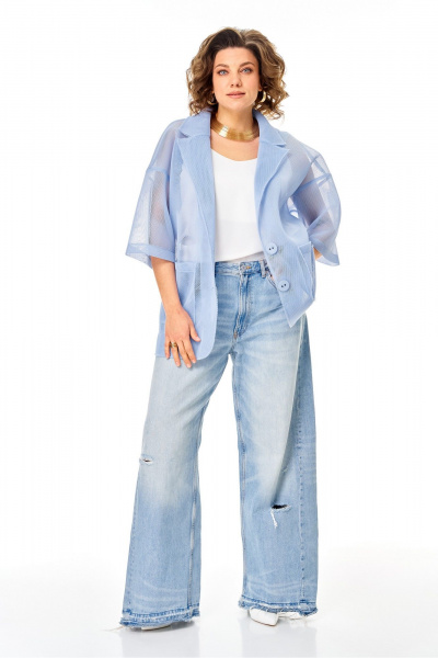 Жакет Anastasia м-1349.1 голубой - фото 5