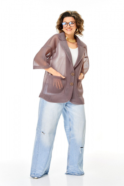 Жакет Anastasia м-1349.1 шоколадный - фото 5