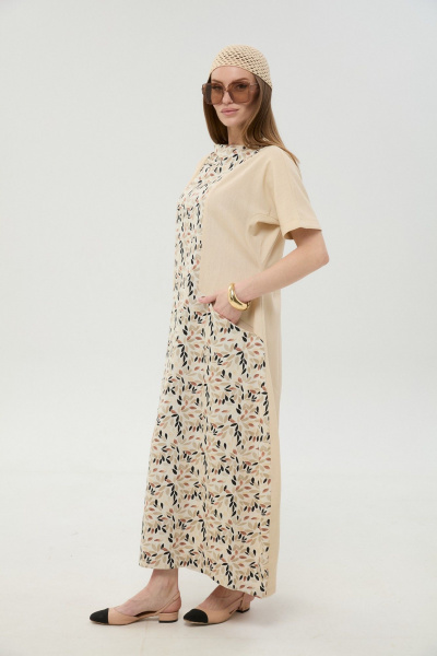 Платье NikVa 1052-1 песок_и_песочный_мультиколор - фото 6