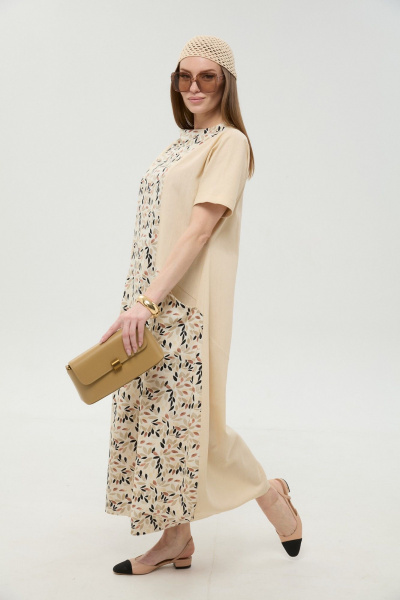 Платье NikVa 1052-1 песок_и_песочный_мультиколор - фото 4