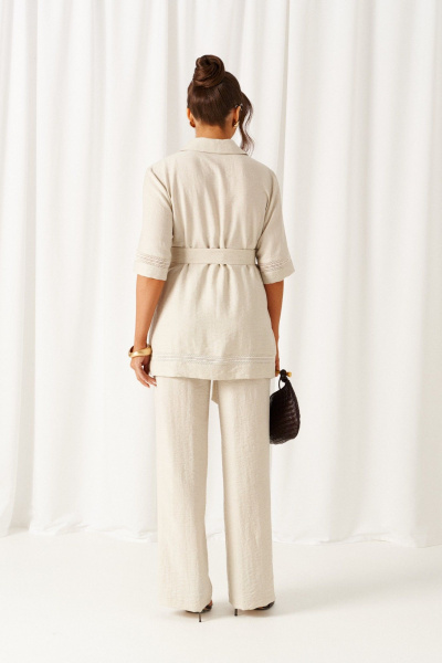 Блуза, брюки Beautiful&Free 6461 бежевый - фото 8