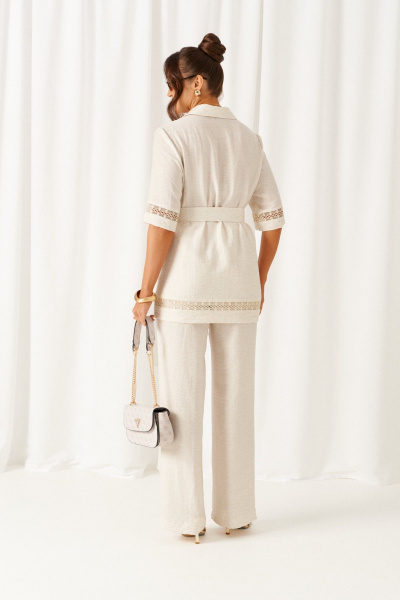 Блуза, брюки Beautiful&Free 6461 белый - фото 9