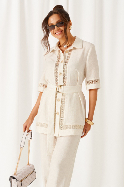 Блуза, брюки Beautiful&Free 6461 белый - фото 6