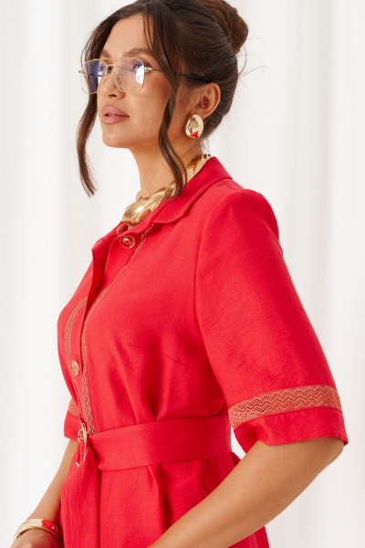 Блуза, брюки Beautiful&Free 6461 красный - фото 9