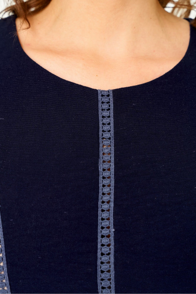 Платье Орхидея 1683 синий - фото 6