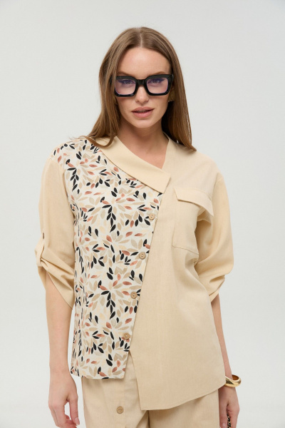 Жакет NikVa 902-18 песок_и_песочный_мультиколор - фото 7