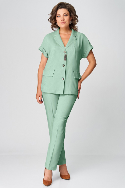 Брюки, жакет Мишель стиль 1279-1 бирюза - фото 2