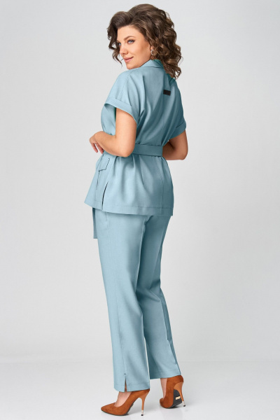 Брюки, жакет Мишель стиль 1279-1 голубой - фото 4